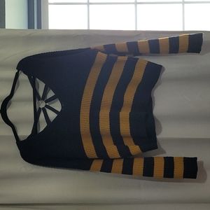 Navy/Gold Sweater